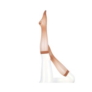 Mediven Sheer & Soft Calf Petite, 15-20 mmHg, Closed Toe, Ebony, Size 4
