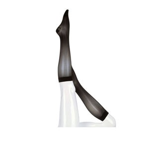 Mediven Sheer & Soft Calf, 20-30, Petite, Closed Toe, Ebony, Size 3