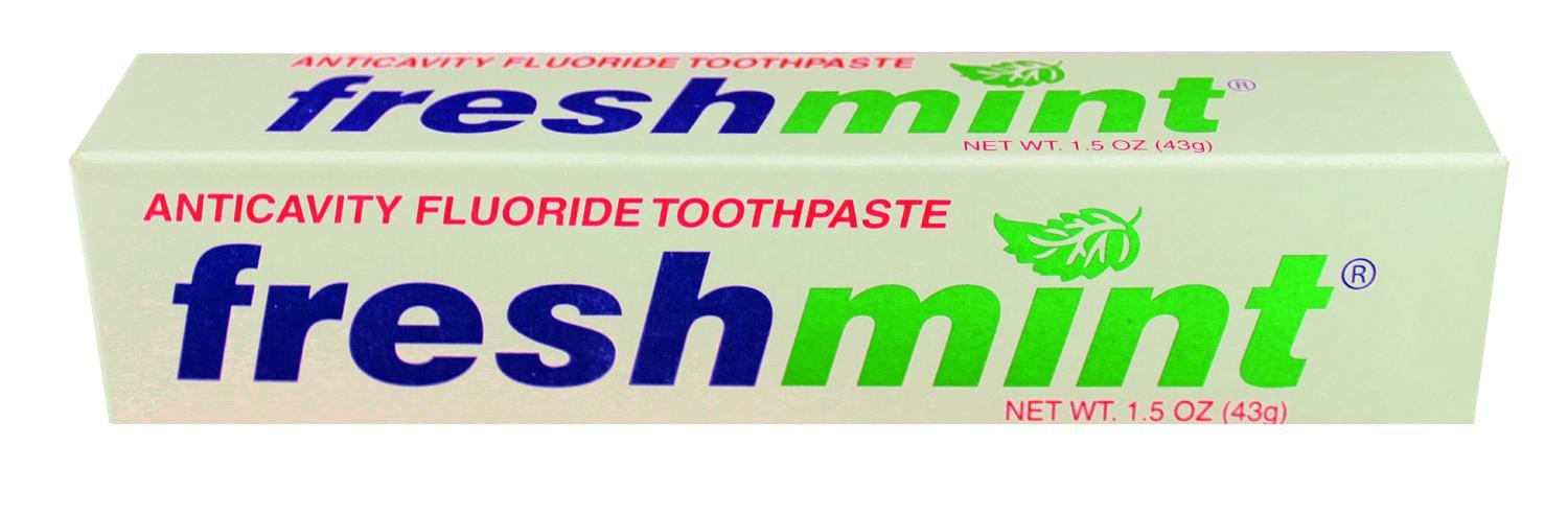 Freshmint Fluoride Toothpaste, 1-1/2 oz., Mint Flavor