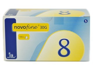 NovoFine Pen Needle 30G x 8 mm (100 count)