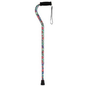 "Aluminum Adjustable Offset Cane, Canterbury, 30"" - 39"" Height Adjustment"