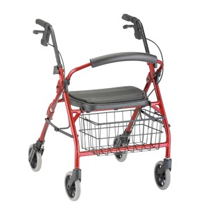 Cruiser Deluxe Junior Rolling Walker, Red