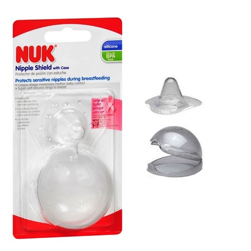 Nuk Barely There Nipple Shield With Case, Silicone