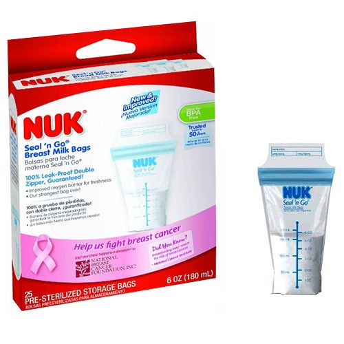 Nuk Seal 'N Go Breast Milk Storage Bags