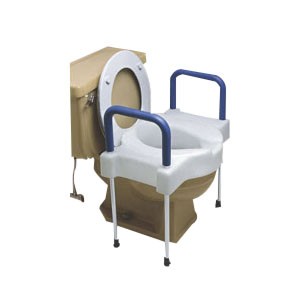 Ableware Tall-Ette Extra Wide Toilet Seat with Steel Frame