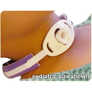 "Universal Fit Pediatric Tracheostomy Collar up to 12-1/2"" Neck, Blue"