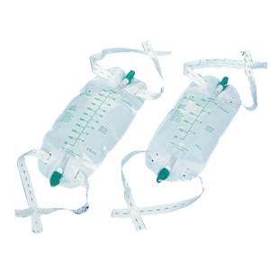 Rehab Leg Bag with Straps and Extension Tubing, Medium 600 mL