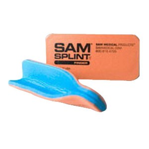 Sam Splint Finger Splint, Orange/Blue, 10/Pk