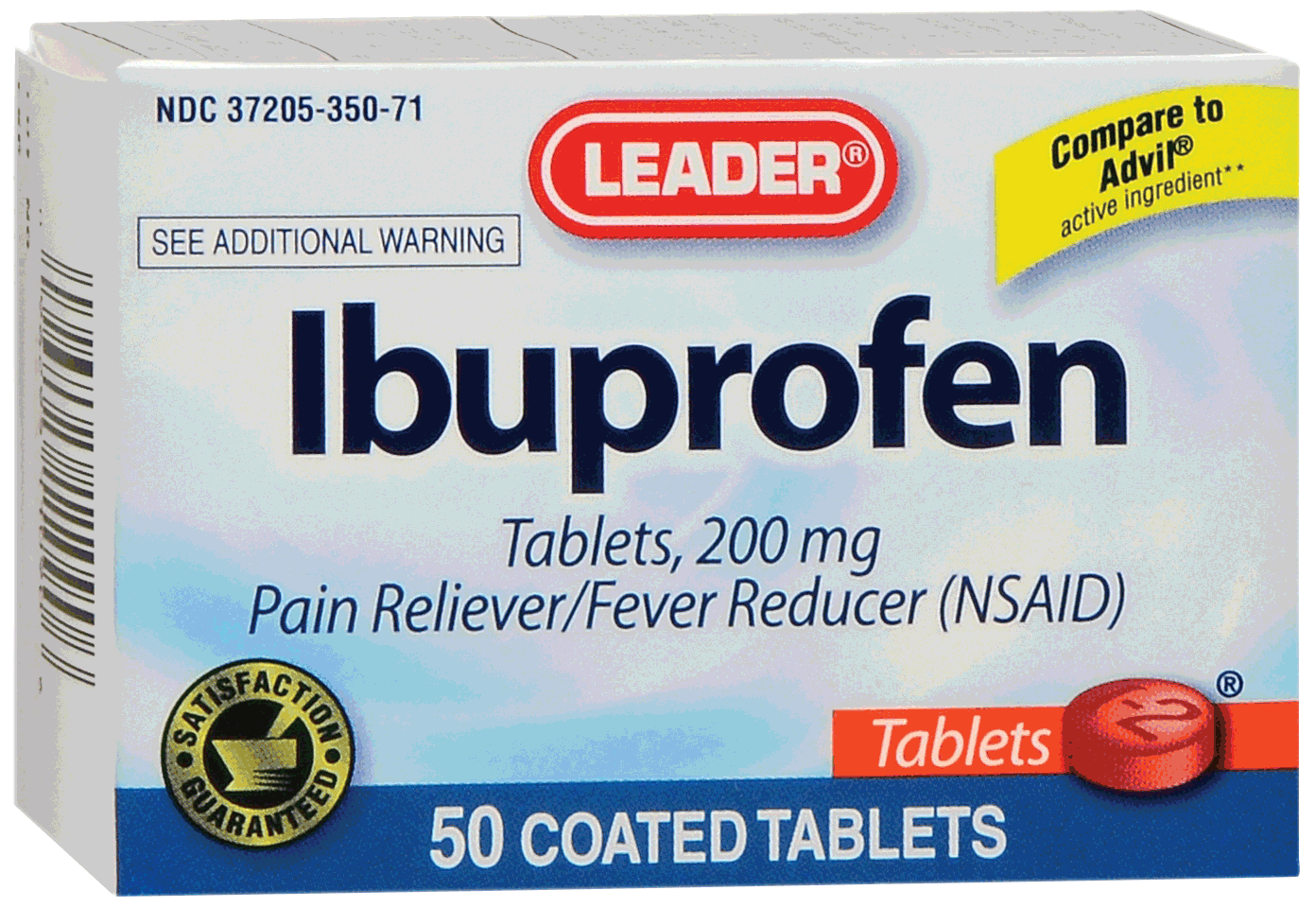 Leader Ibuprofen Tablets (50 Count)
