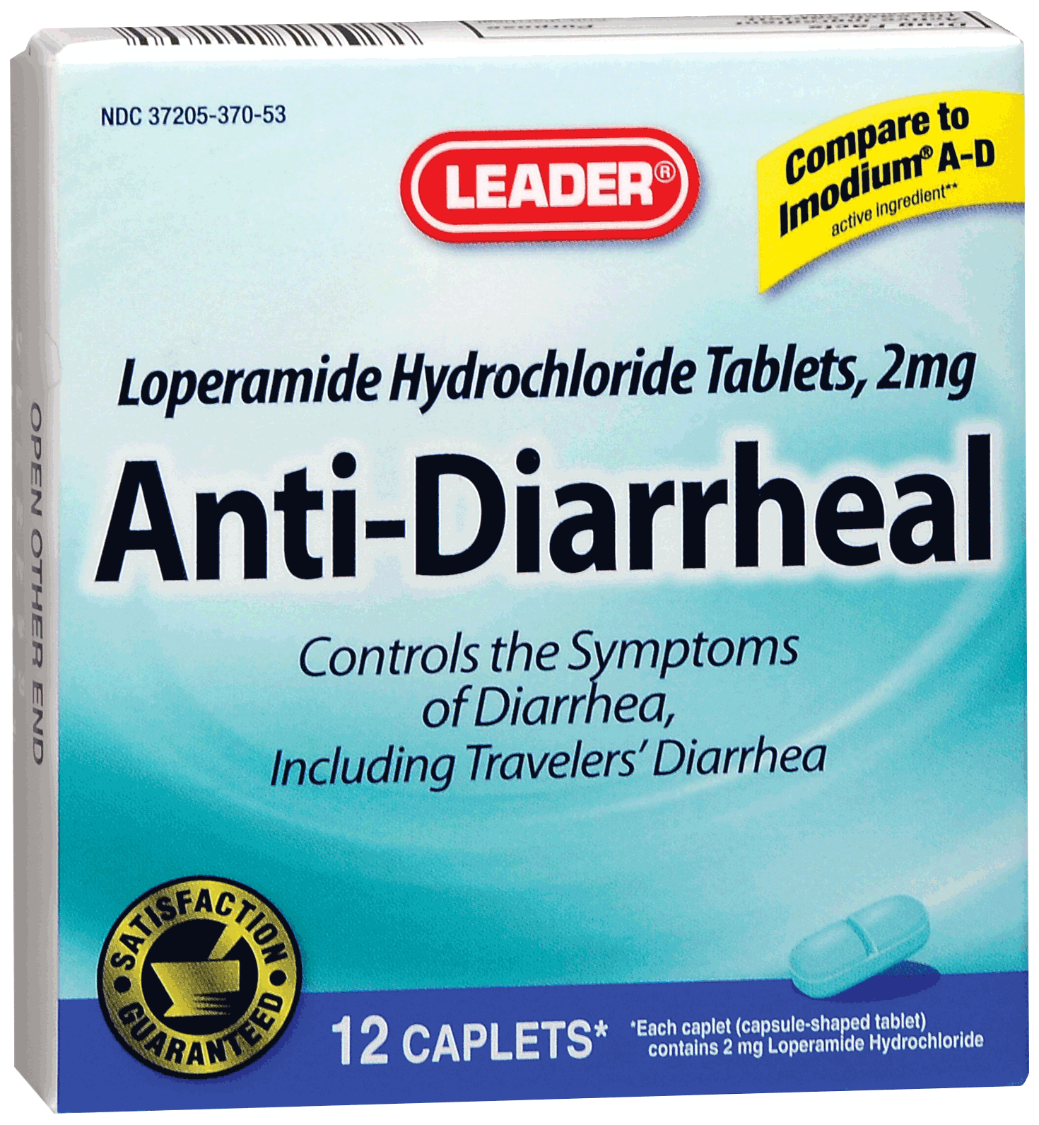 Leader Anti-Diarrheal Caplets (12 Count)