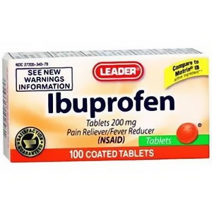 Leader Ibuprofen Orange Tablets 200 mg (100 Count)