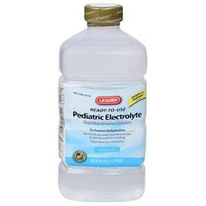 Leader Pediatric Electrolyte Unflavored Solution, 33.8 oz.