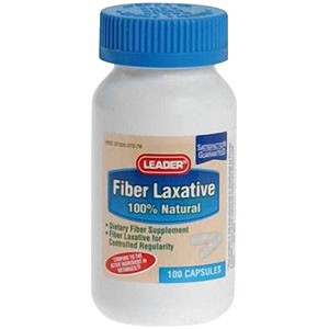 Leader Fiber Laxative Capsules (100 Count)