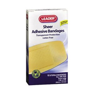 Leader Adhesive Bandage Strong Strips, 1" x 3-1/4"