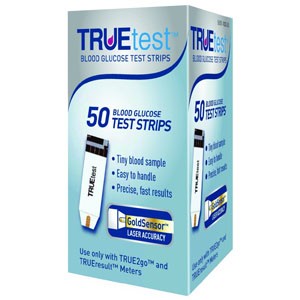 Leader Truetest Blood Glucose Test Strips for Medicare and Medicaid (50 Count)
