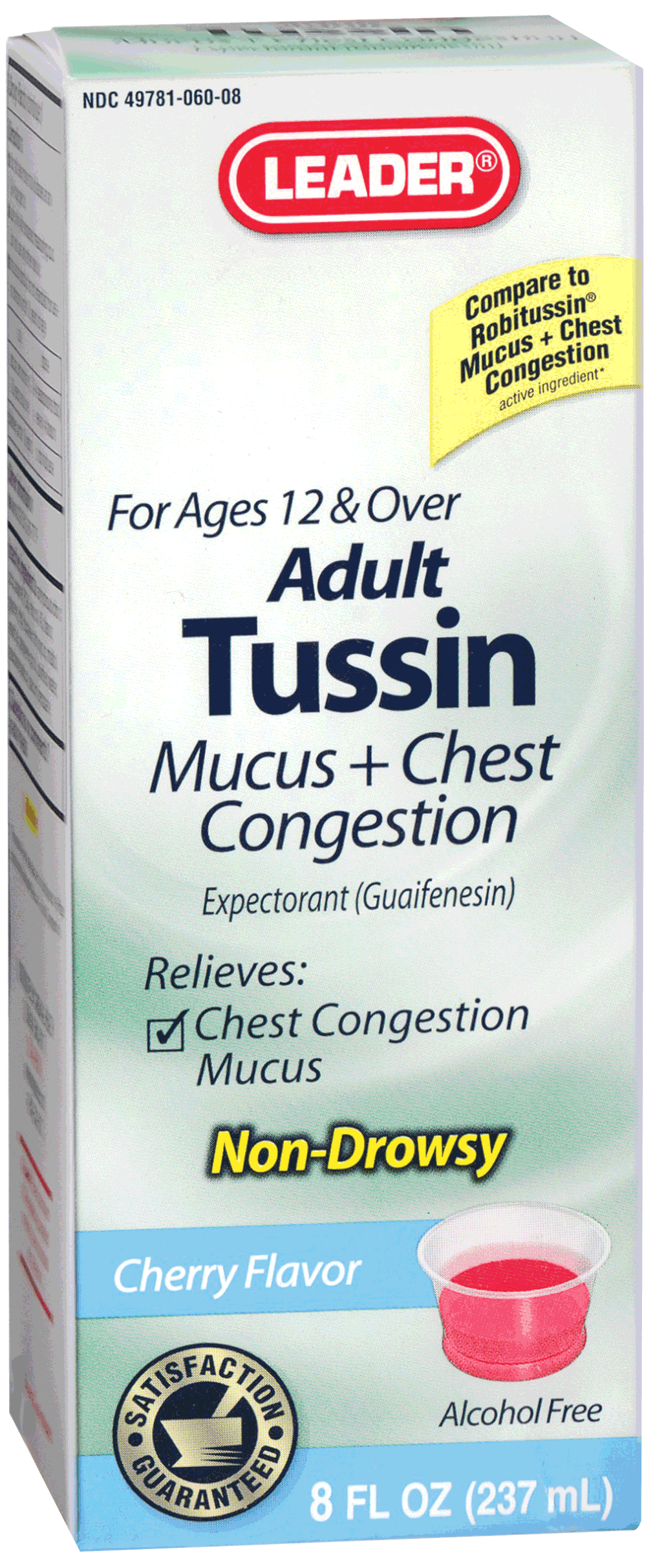 Leader Tussin Liquid Formula, 100 mg, 8 oz.
