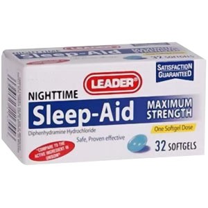 Leader Maximum Strength Sleep Aid Softgels (32 Count)