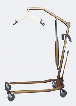 Hydraulic Patient Lifter with Locking Casters