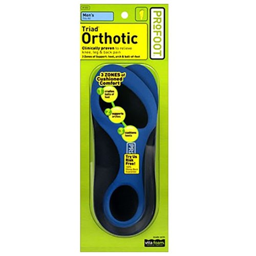 Profoot Triad Orthotic Insoles for Men