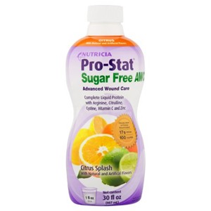 Pro-Stat Sugar Free AWC Ready-to-Use Liquid Protein Supplement 30 oz. Bottle, Citrus Splash
