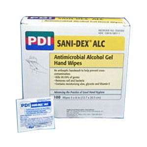 "Sani Hands ALC Packet with Aloe 5"" x 8"""