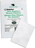 "ReliaMed Sterile Non-Adherent Wound Dressing 2"" x 3"""
