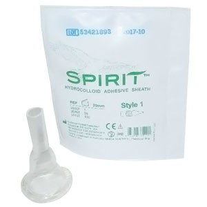 Spirit Style 1 Hydrocolloid Sheath Male External Catheter, X-Large 41 mm