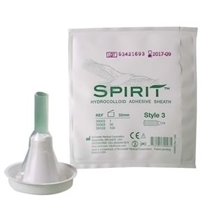 Spirit Style 3 Hydrocolloid Sheath Male External Catheter, X-Large 41 mm