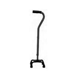 Small Base Designer Quad Cane, Black