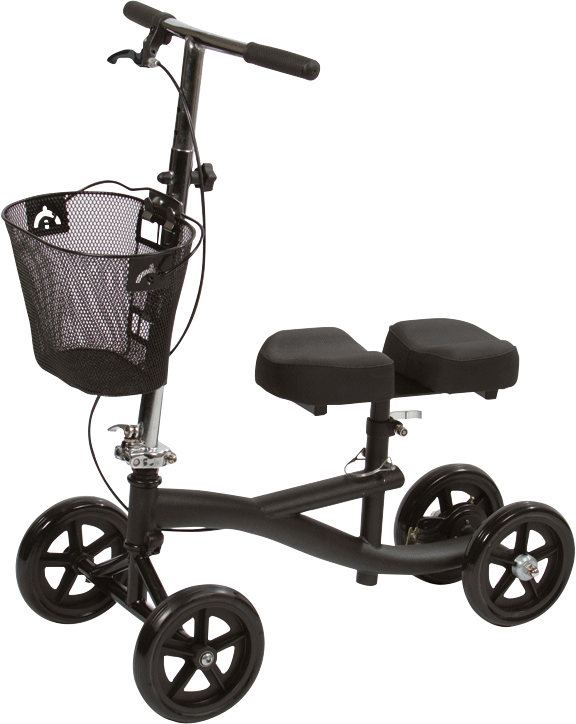 Knee Scooter with 8-Hole Stem, Black