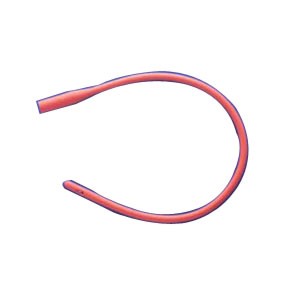 "Nelaton Red Rubber Intermittent Catheter 12 Fr 16"""
