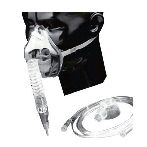 Percent-O2-Lock Adult Air Entrainment Assembly with Humidity Cup