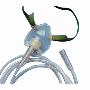 Adult Oxygen Mask w/Soft Anatom. Form w/Thread Grp