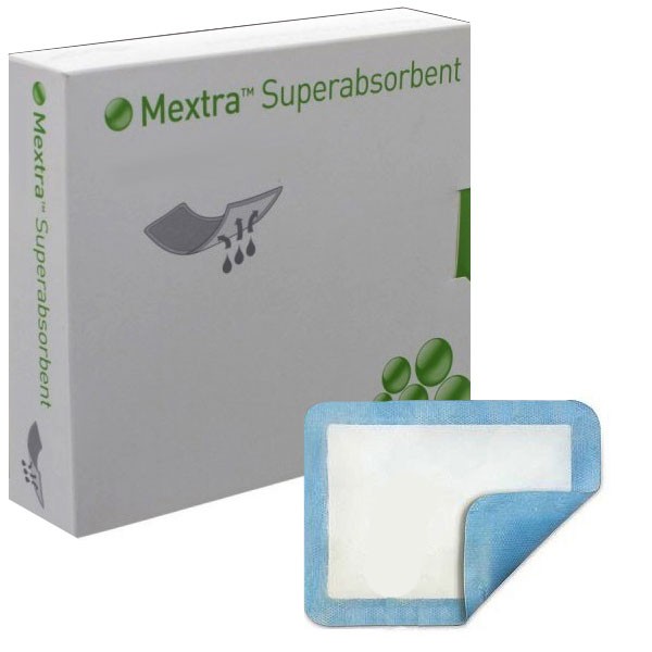 "Mextra Superabsorbent Dressing 4"" x 8"""