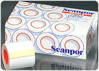 "Scanpore Non-Woven Hypoallergenic Tape 1"" x 11 yds."
