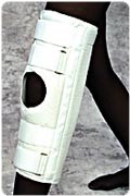 "White, Md, 16"" Deluxe Knee Immobilizer"