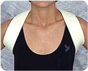 Beige, Lg (24"-33") Clavicle Strap w/Buckles