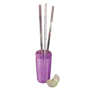 "Reusable Drinking Straw, 18"" X 3/16"" Hole,10/Pack"