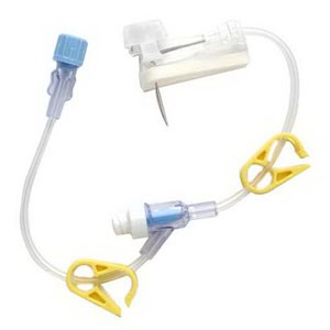 "Gripper Plus Safety Needle with Split Septum Y-Site 20G x 1"""
