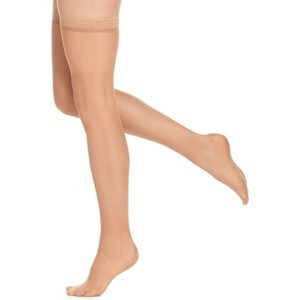 Sheer Fashion Thigh-High with Grip-Top, 15-20, Closed, Size C, Natural