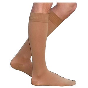Cotton Comfort Men's Knee-High Compression Stockings Large Long, Crispa