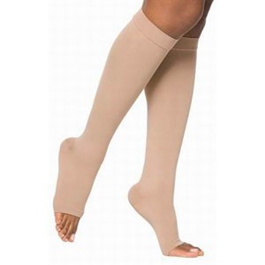 Cotton Comfort Knee-High 30-40 mmHg Medium Long Open Toe Crispa