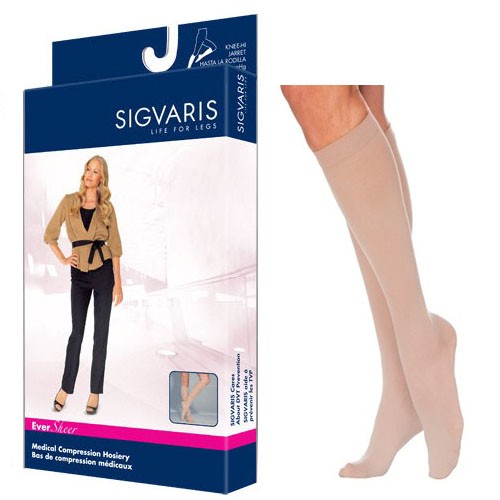 EverSheer Calf, 30-40, Large, Short, Closed, Natural