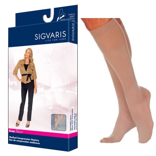 EverSheer Calf, 30-40, Small, Short, Closed, Natural