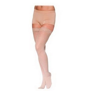 Soft Opaque Women's Thigh-High with Grip-Top, 15-20 mm, Large Short, Nude