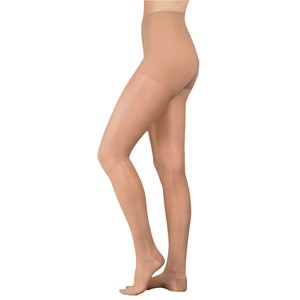 Soft Opaque Pantyhose, 15-20 mmHg, Medium Short, Women's Closed Toe, Espresso