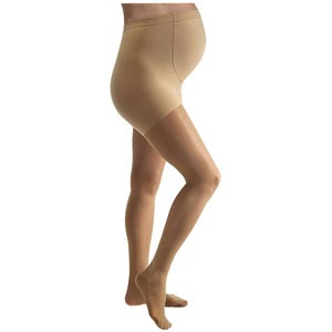 Select Comfort Pantyhose, 20-30, Large, Short, Closed, Suntan