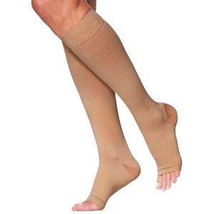 Select Comfort Women's Knee-High Stockings, Large Long, 30 - 40 mmHg, Crispa