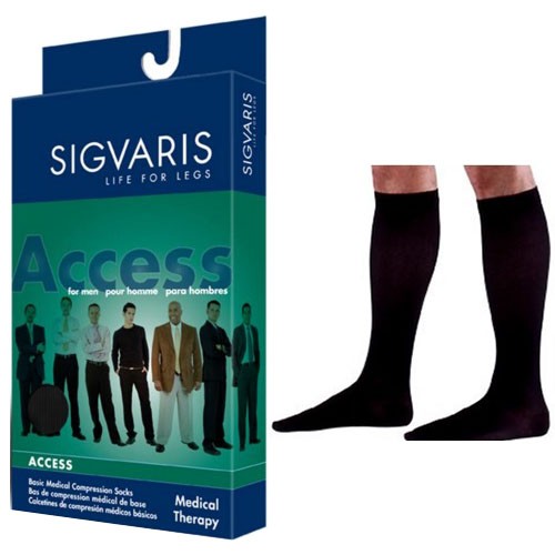Access Calf, 20-30, Extra Large, Long, Closed, Black