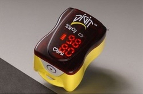 DigitFinger Pulse Oximeter 2-1/4" x 1-2/3" x 1-1/2" Yellow
